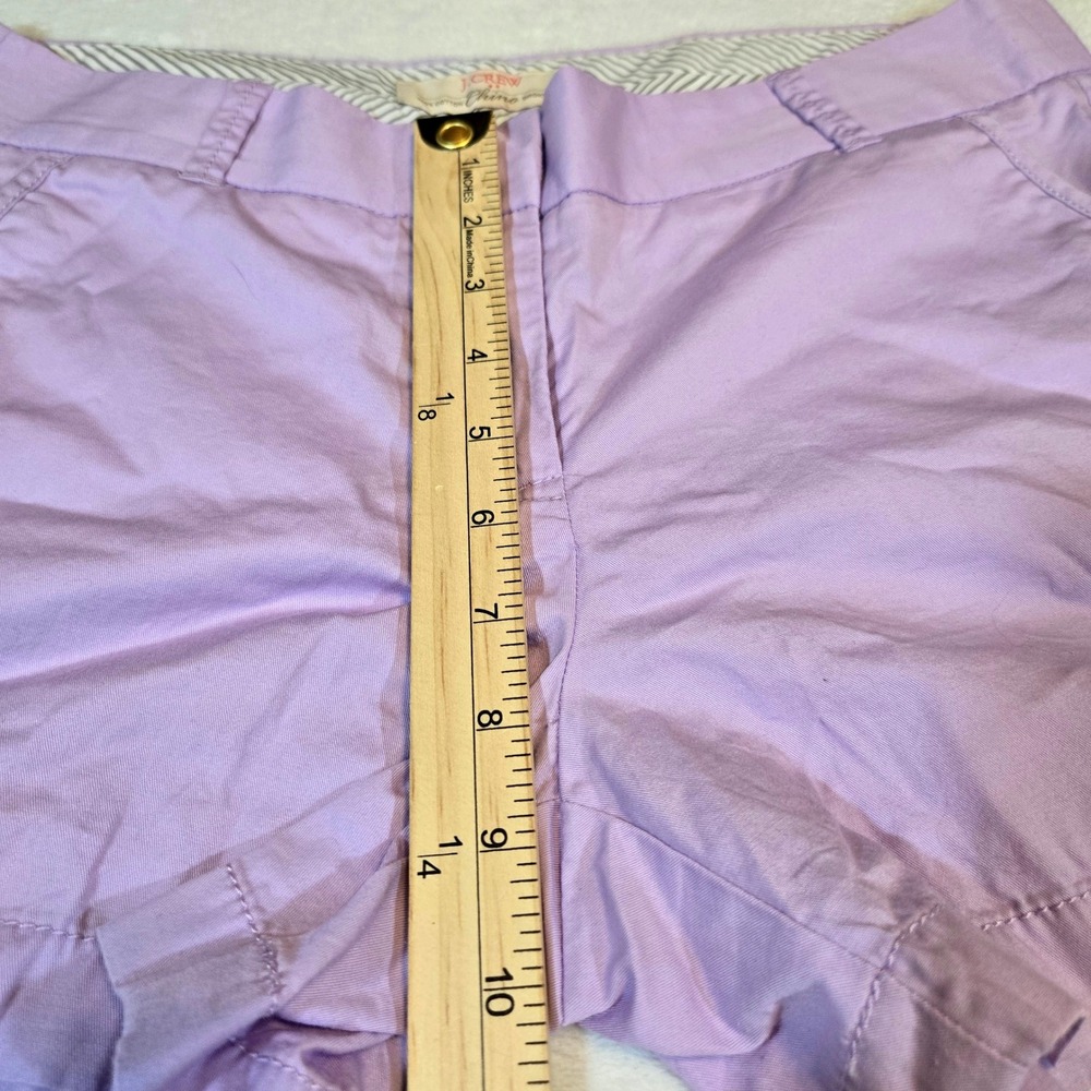 J.Crew Womens Lavender Broken-in Chino Shorts Cotton Casual Preppy Size 4 - Picture 4 of 7